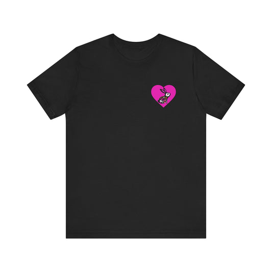 T-shirt unisexe à motif cœur